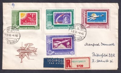 1963. NDK-ba légipostán feladott FDC