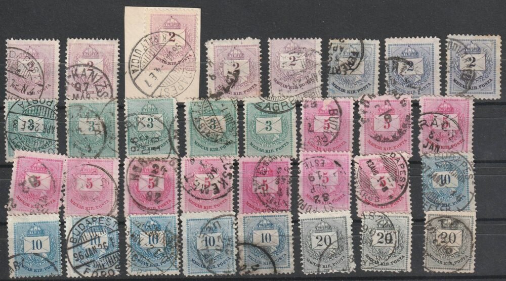 1881. Színesszámú krajcáros sorok sok érdekességgel