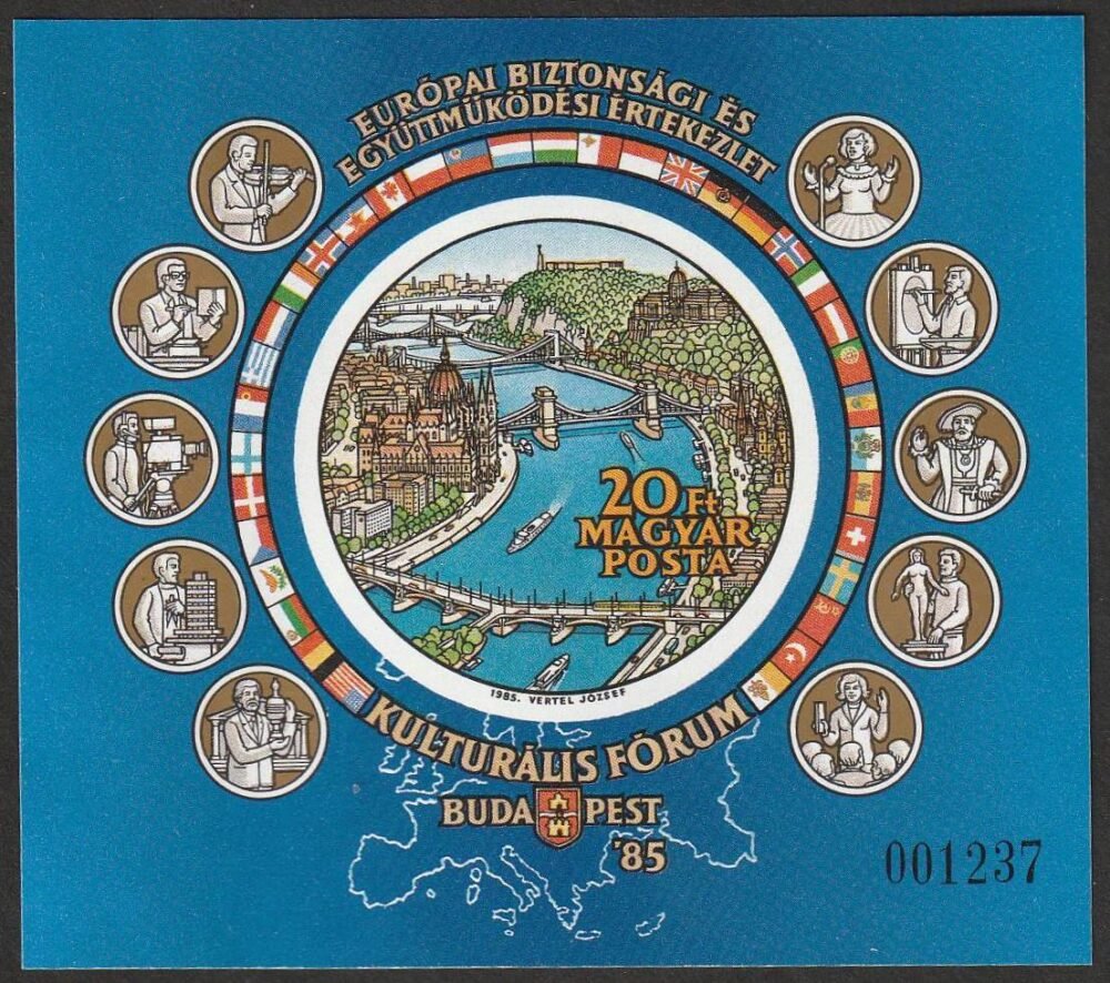 1985. Európai biztonsági és együttműködési értekezlet IX. Kulturális Fórrum, Budapest – vágott blokk