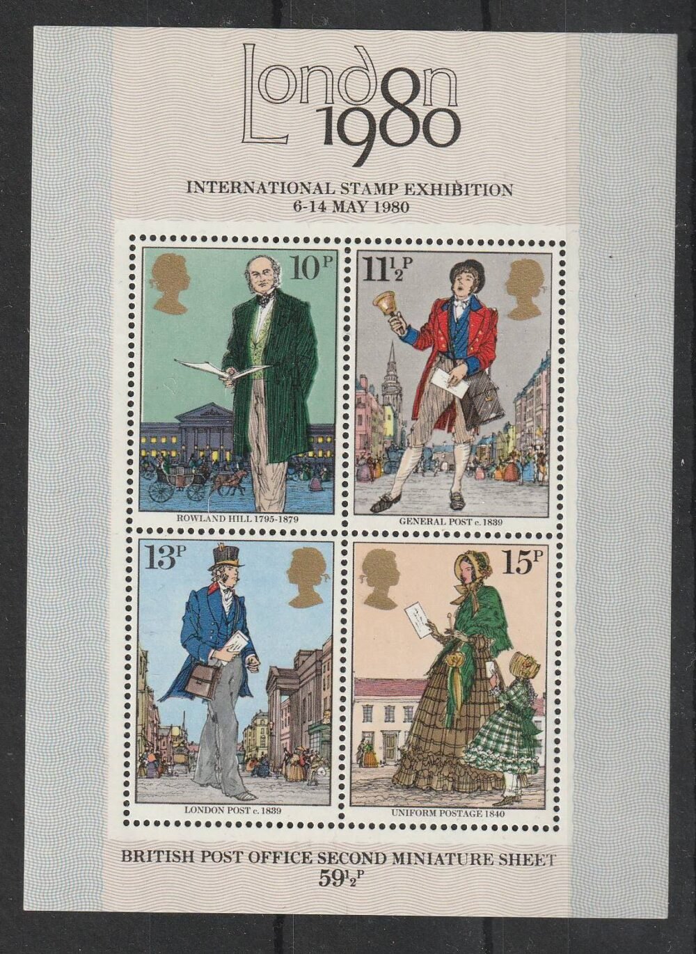1980. Nagy-Britannia, Nemzetközi Bélyegkiállítás blokk