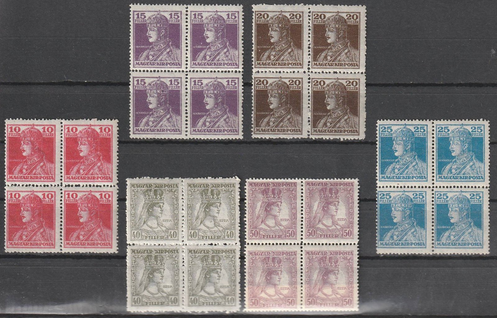 1918. Károly-Zita sor 4-es tömbökben