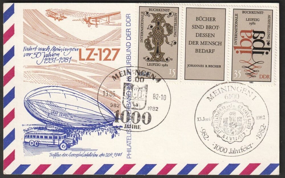 1982. NSZK. Légiposta emléklap