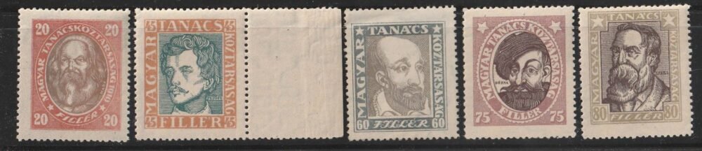 1919. Tanácsköztársaság Arcképek sor