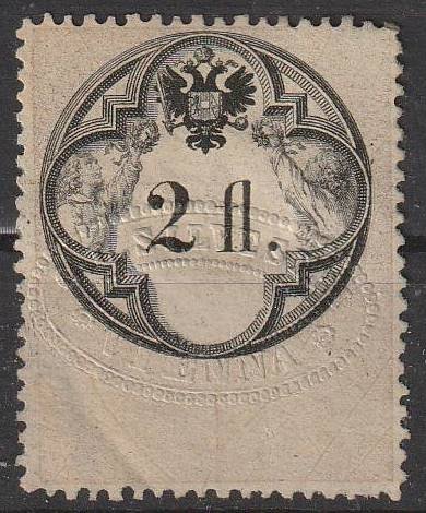 25_2_20250728_00043 Ausztria Illetékbélyeg, "C.L. Silvestri Wien" szárazbélyegzővel (??tulajdon bélyegzés)