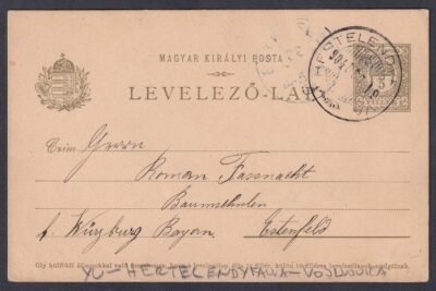 1904. Hertelendyfalva - levelezőlap