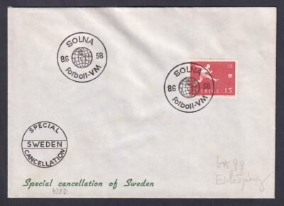 1958. Svédország – alkalmi boríték