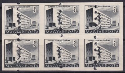 1951. Épületek 5Ft, 6-os tömb megsemmisítő lyukasztással