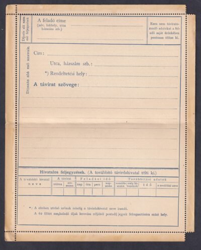 1900. használatlan - Távírati-Lap 62f - alacsony értékjelzés (3,2 mm) - Image 3