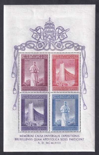 1958. Vatikán, XII. Pius pápa blokk