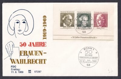 1969. A nők szavazati joga 50 éves FDC