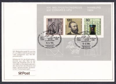 1984. UPU Kongresszus Emléklap