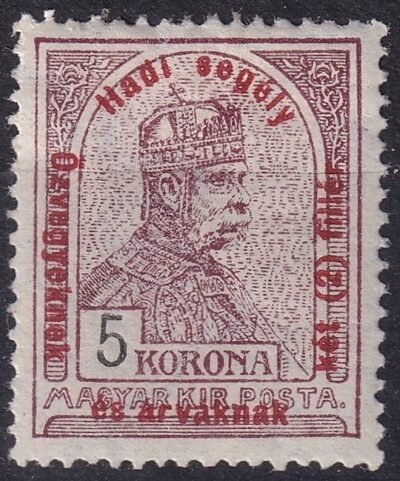 1915. Hadisegély II. 5 Korona