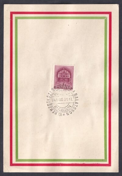 1941. Nemzetközi Sporthét - emléklap