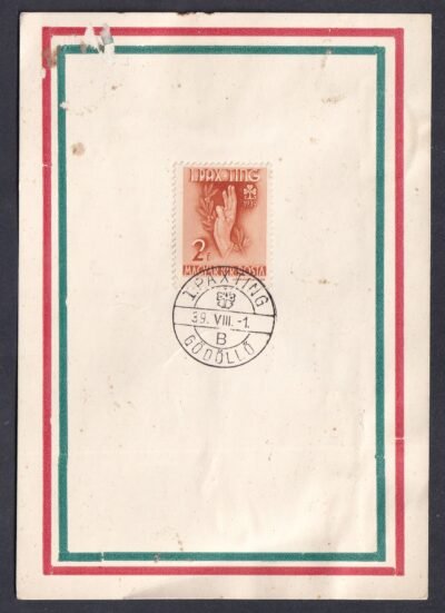 1939. PAXTING - Gödöllő emléjklap