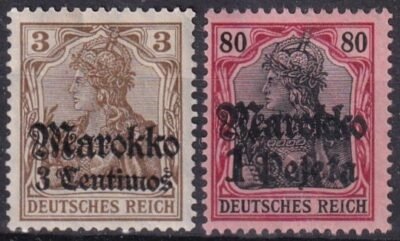 1906. DEUTSCHES REICH - Marokkó posta