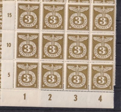 1943. Birodalmi sas - ívsarki 12 db-os tömb