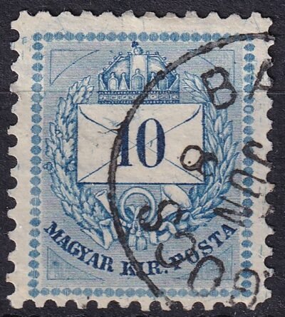 1881. 10kr lemezhibával - BARANYA-MÁGOCS