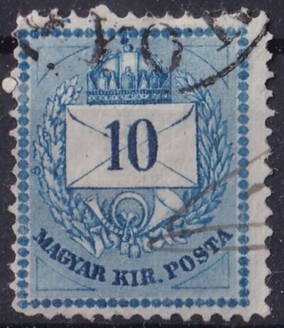 1881. 10kr javított gyöngysor