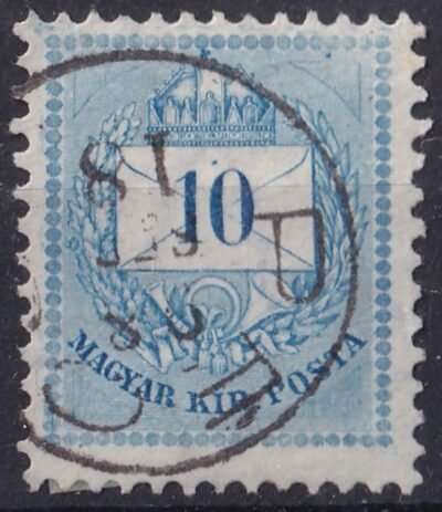 1881. II. 10kr - világoskék - PÉCS