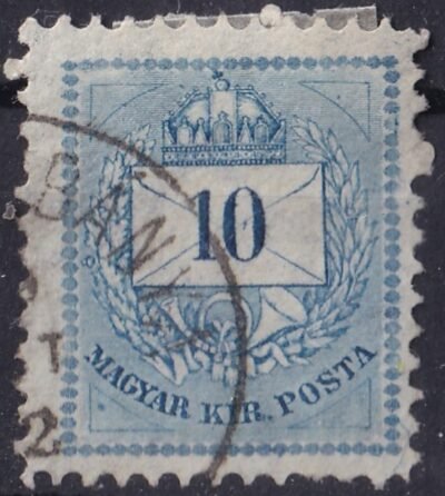 1881. 10kr ismétlődő lemezhiba