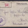 1916. Bécsbe, Táboripostán feladott boríték