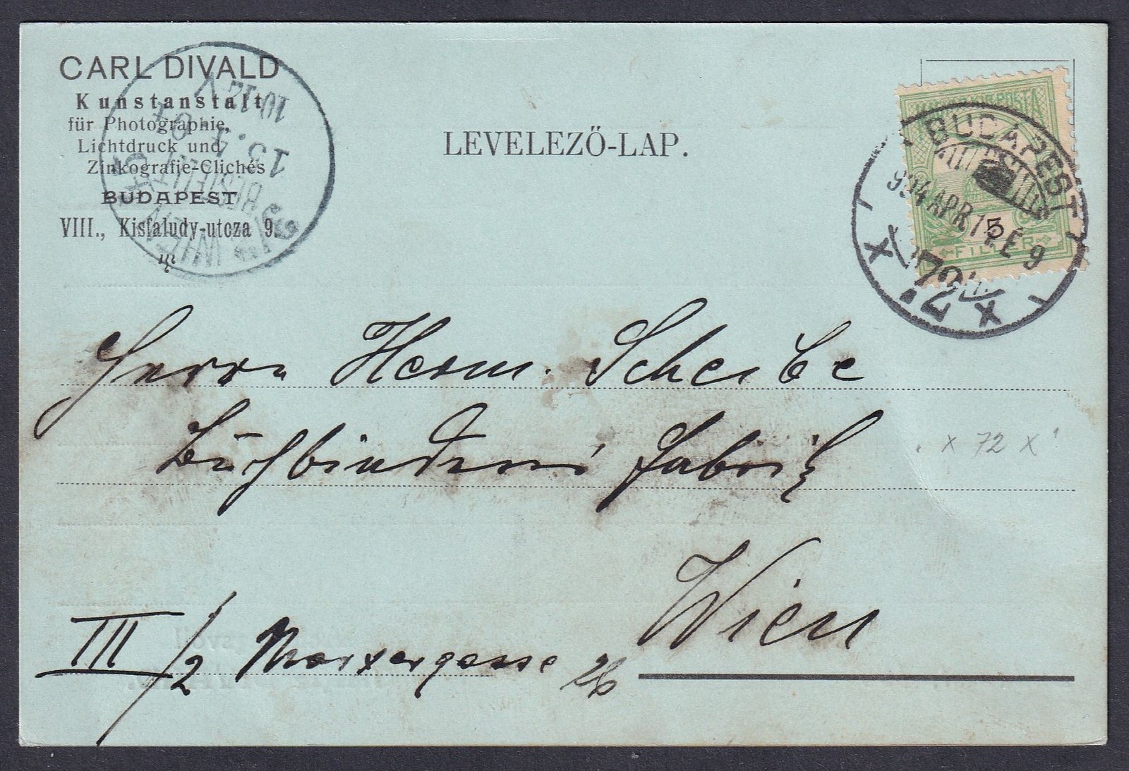 IMG_20250729_0042.1 1914. Budapest, Bécsbe feladott levelerzőlap