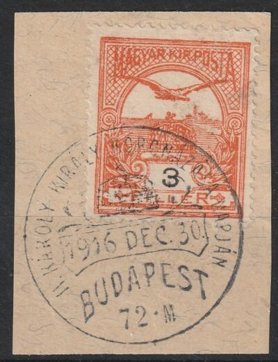 1916. Koronázás alkalmi bélyegzés - BUDAPEST 72 M