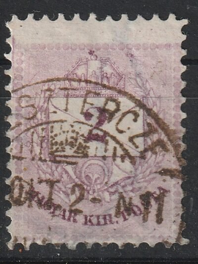 1881. II. 2kr sorfogazással, (elfogazott bélyeg!)