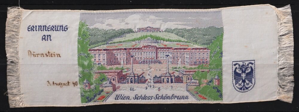 Himzett selyem könyvjelző