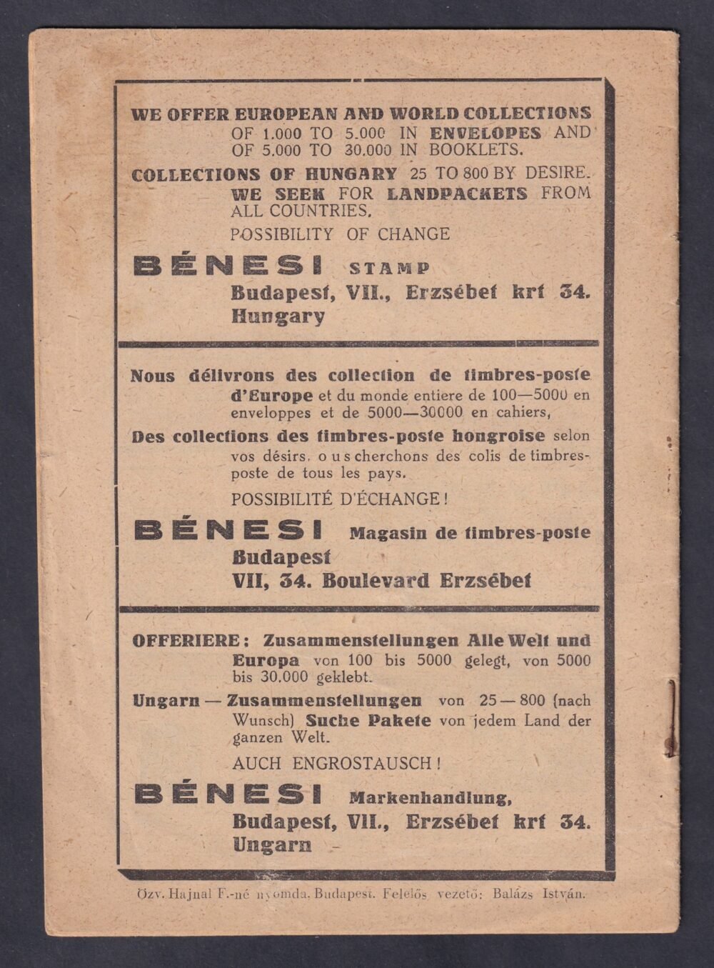 Filatéliai Kurir 1946. december - Image 2