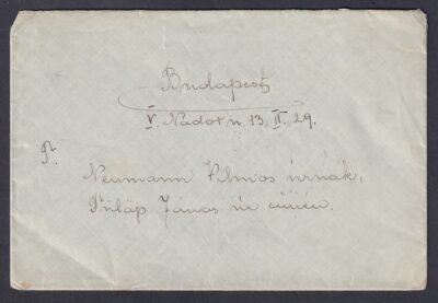 1914. Dés, Budapestre feladott levél