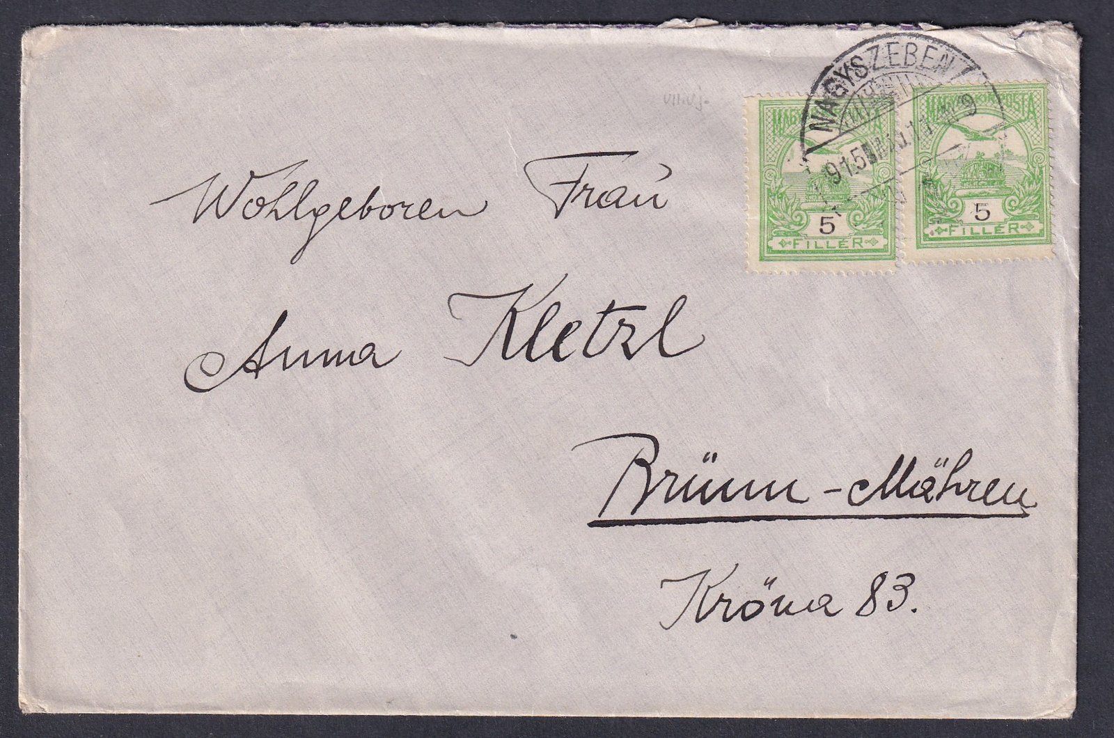 IMG_20250801_0024.1 1915. Nagyszeben, Brünn (Brno) -ba feladott levél