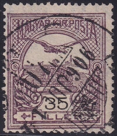 1906. Turul 35f, fordított vízjelállással