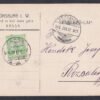 1914. Kassa, Rózsahegy-re feladott céges levelezőlap