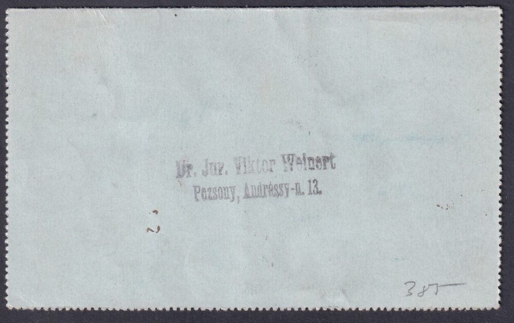 1919. POZSONY-LIGETFALU, Waidhofen an der Ybbs (Ausztria)-ba feladott Zárt-Levelezőlap