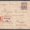 1906. Nádszeg, Prágába feladott ajánlott levél