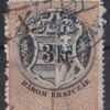 1881. 3kr Illetékbélyeg – a középrész látványos gépszínátnyomatával