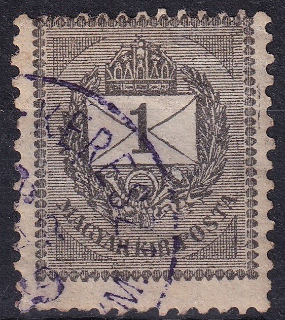 GARAM SZENT KERESZT / BARS VM. kék színű bélyegzés