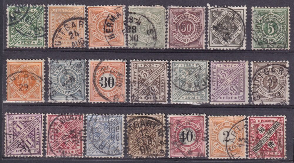 Württemberg összeállítás magas katalógus érték!