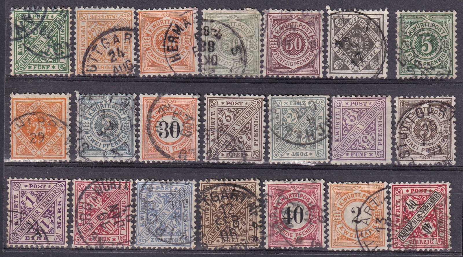 Württemberg összeállítás magas katalógus érték!