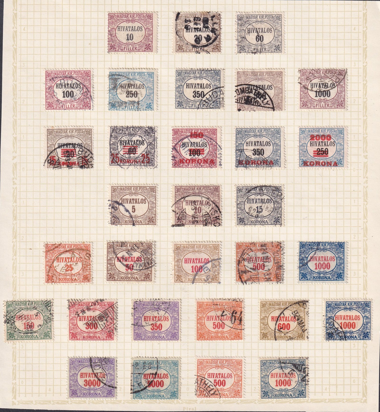 Használt Hivatalos bélyegek