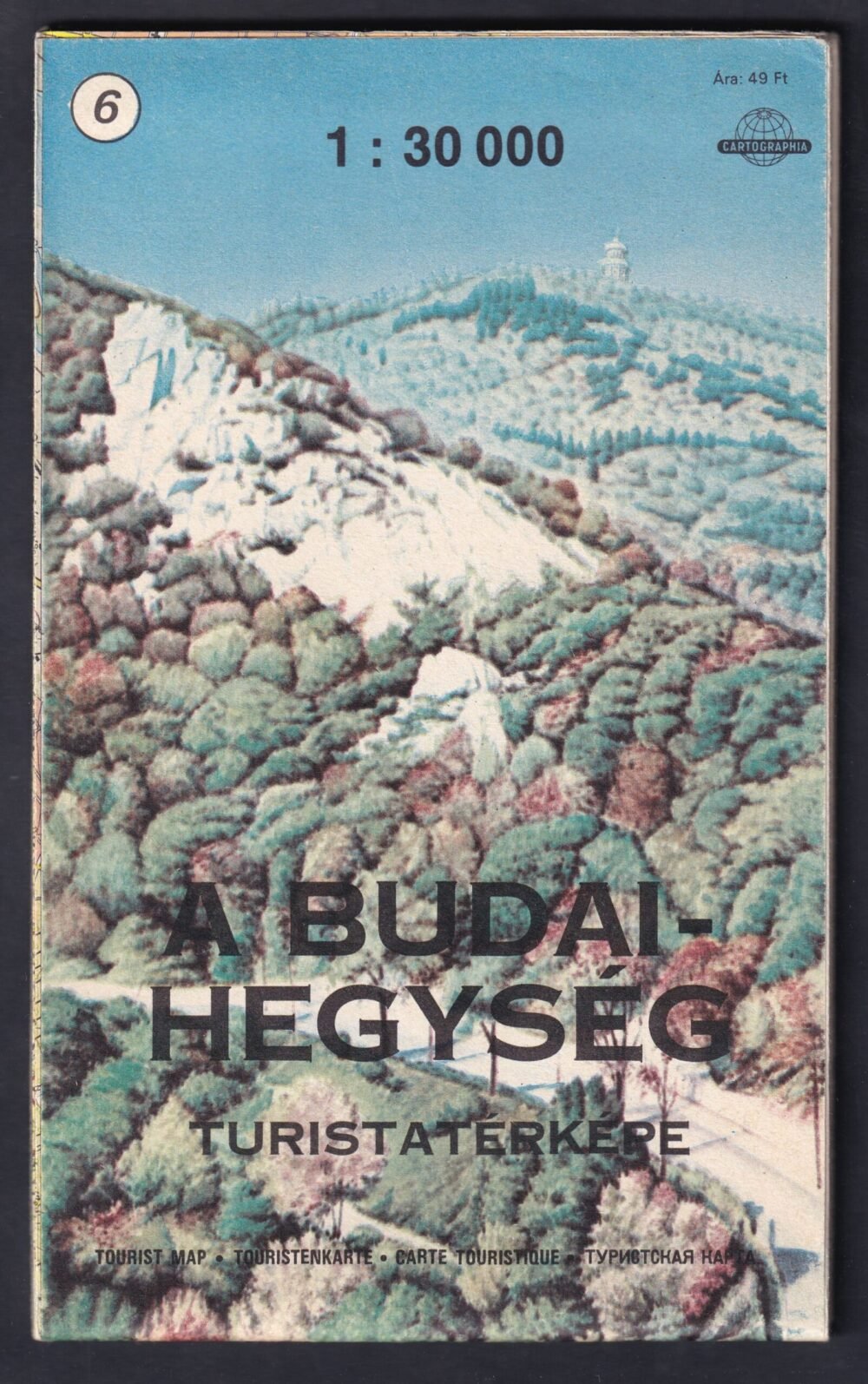Budai-hegység turista térképe