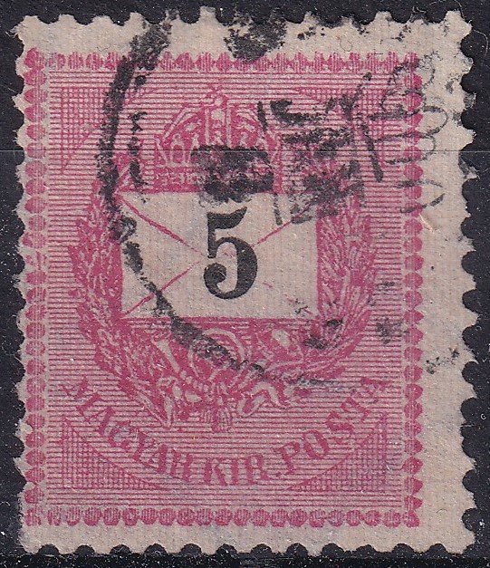 1899. 5kr /E/ - Ba állású számvízjellel