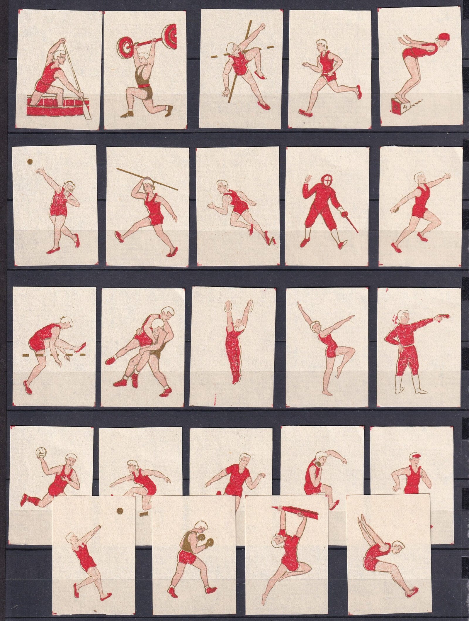 Gyufacímke fázisnyomat – sport motívum gyűjtemény