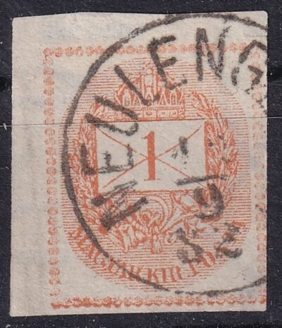 1881. Hírlapbélyeg - Neulengbach érkezési bélyegzéssel