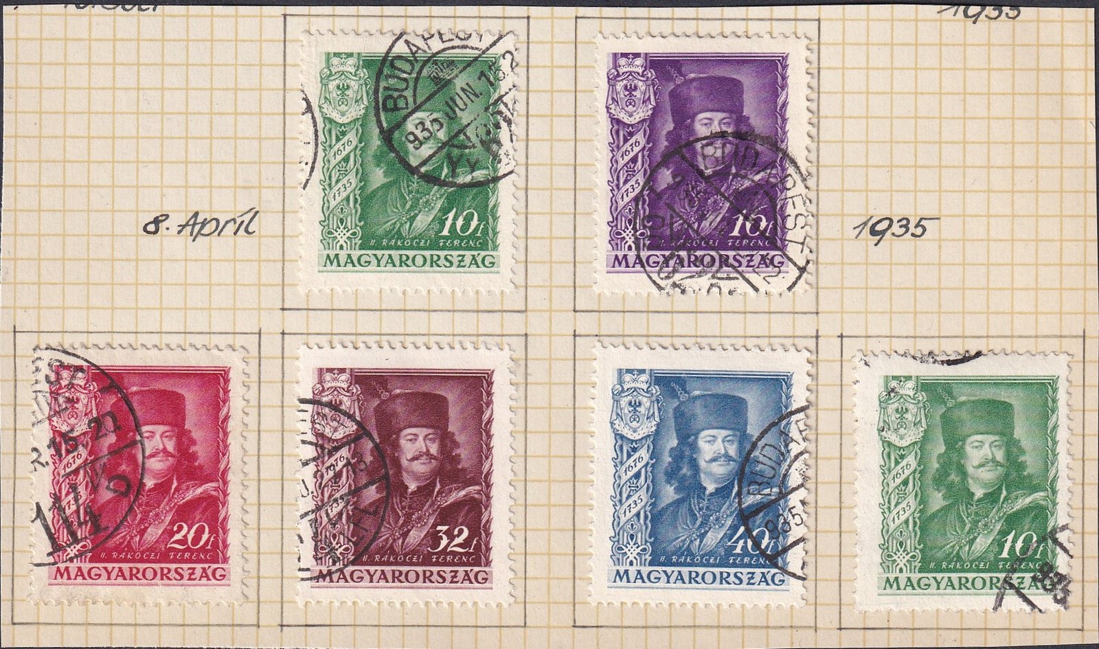 1935. II. Rákóczi Ferenc II. használt sor