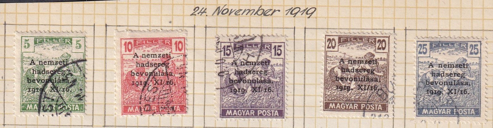 1919. A Nemzeti hadsereg bevonulása használt sor