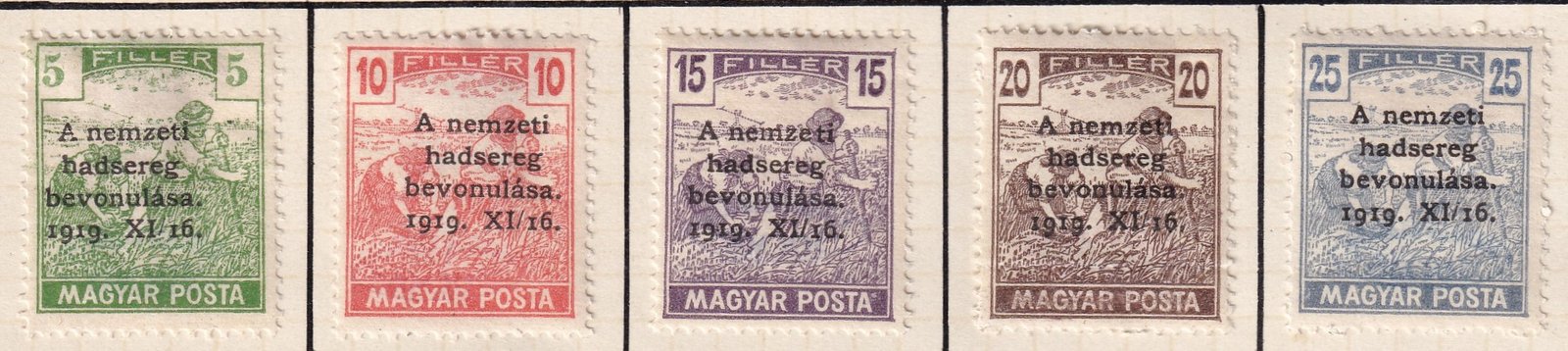 1919. A Nemzeti hadsereg bevonulása használt sor*