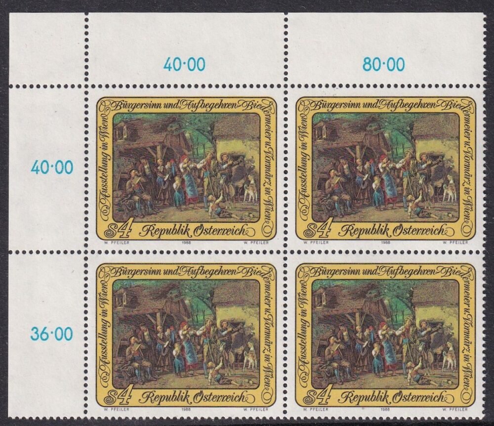 1988. Ausztria, Polgári szellem és lázadás, ívsarki négyestömb