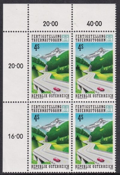 1988. Ausztria, TAUERNAUROBAHN - ívsarki négyestömb